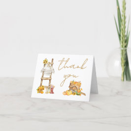 Little Pumpkin Rustic Baby Shower Tack Kort