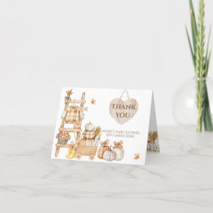 Little Pumpkin Rustic Farm Baby Shower Diaper Tack Kort