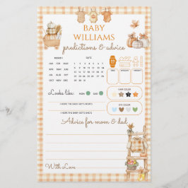 Little Pumpkin Rustic Farm Fall Baby Shower Game