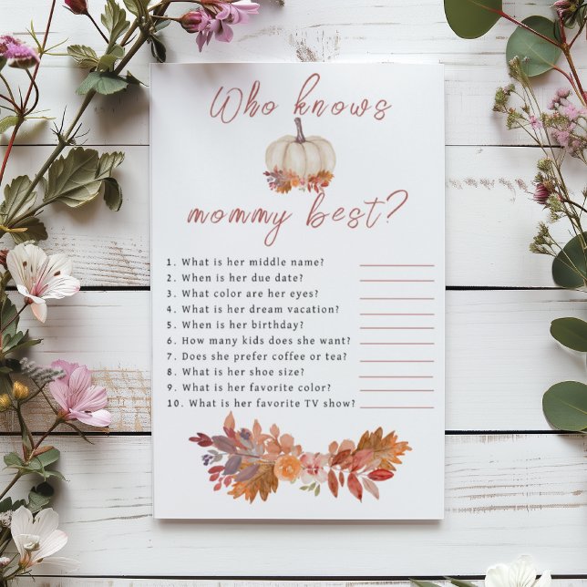 Little Pumpkin som känner mamma best Baby Shower Flygblad (Skapare uppladdad)