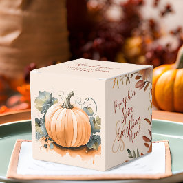 Little Pumpkin Spice Monogram Fall Baby Shower Presentaskar