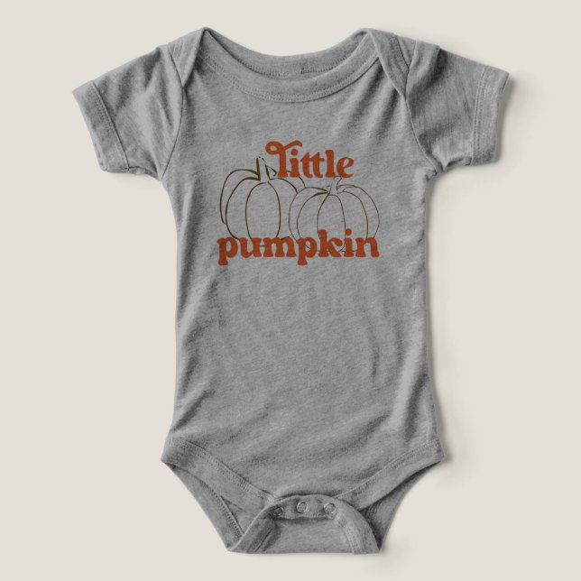 Little Pumpkin T Shirt (Design Framsida)