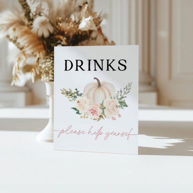 Little Pumpkin Turning One Drinks Pub Sign Poster (Skapare uppladdad)