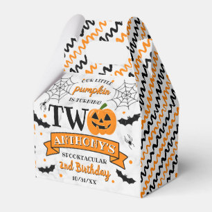 Little Pumpkin Turning Two Halloween 2nd Birthday Presentaskar