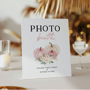 Little Pumpkin Turving One Photobooth Sign Poster