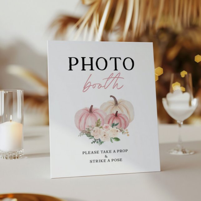 Little Pumpkin Turving One Photobooth Sign Poster (Skapare uppladdad)