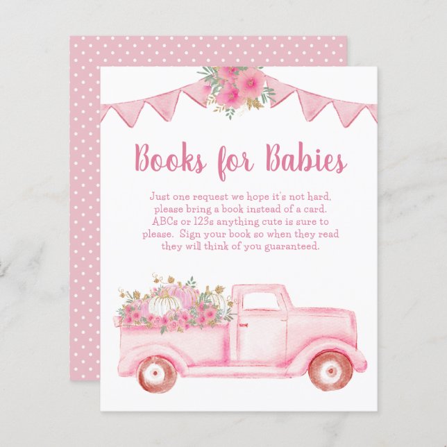 Little Pumpkin Twin Girl Bokar för Spädbarn (Fram/baksida)