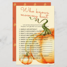 Little Pumpkin Vem vet vad mamma spelar