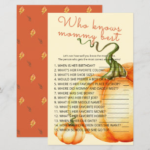 Little Pumpkin Vem vet vad mamma spelar