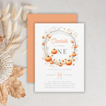 Little Pumpkin Wandan Ram Girly 1st Birthday