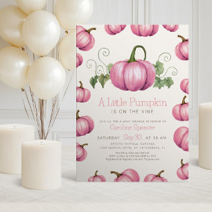 Little Pumpkin Whimsical Girl Shower Inbjudningar