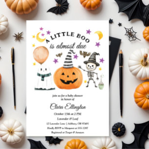 Little Pumpkins First Halloween Baby-dusch Inbjudningar