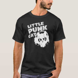 Little Punk Cat Punk Rocker Mohawk Punker T Shirt