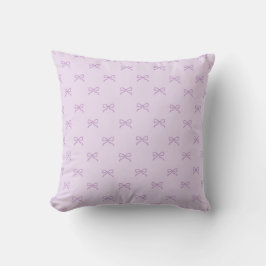 Little Purple Bow Feminine Pastel & Coquette  Kudde