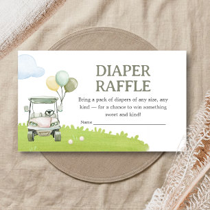 Little Putter Golf Baby Shower Blöja Lotteri Tilläggskort