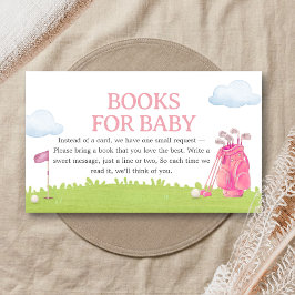 Little Putter Golf Baby Shower Books for Baby Tilläggskort