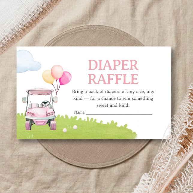 Little Putter Golf Baby Shower Diaper Raffle Tilläggskort (Skapare uppladdad)