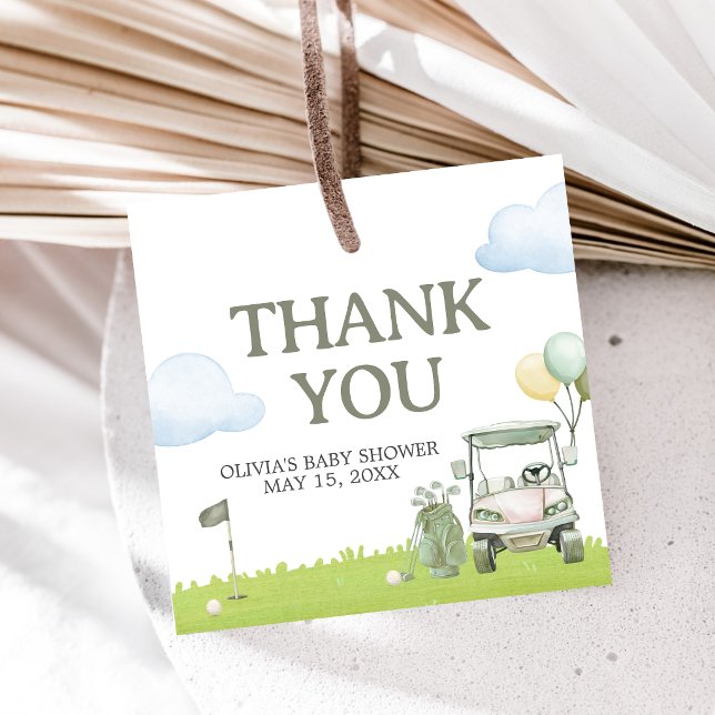 Little Putter Golf Baby Shower Gåvor Etiketter (Golf Little Putter Baby Shower Favor Tags)