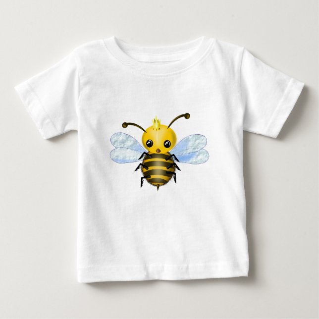 Little Queen Bee Baby T-shirt - målarfärg (Framsida)