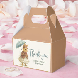 Little Rabbit Baby Shower Soft caramel Färg Presentaskar