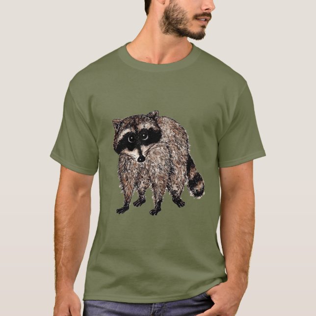 Little Raccoon T Shirt (Framsida)