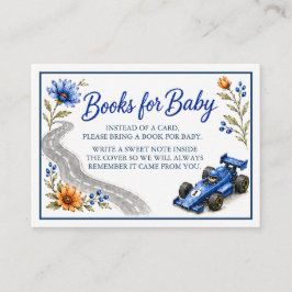 Little Racer Formel 1 Baby Shower Böcker Kort