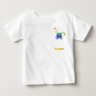 Little Rainbow Pocket Bunny T Shirt