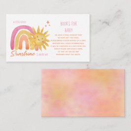 Little Ray of Sunshine Baby Shower Bokar för Baby Tilläggskort