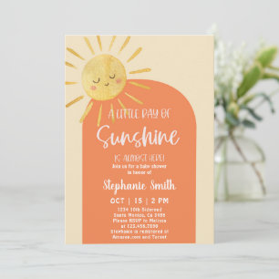 Little Ray of Sunshine Baby Shower-inbjudan Inbjudningar