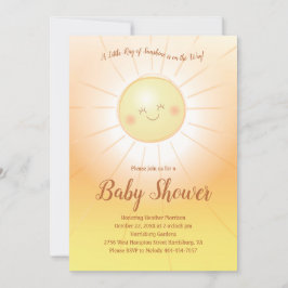 Little Ray of Sunshine Baby Shower Inbjudningar