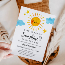 Little Ray of Sunshine Baby Shower Inbjudningar