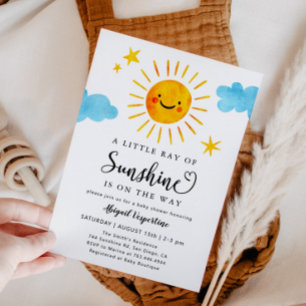Little Ray of Sunshine Baby Shower Inbjudningar