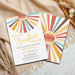 Little Ray of Sunshine Baby Shower Inbjudningar