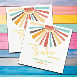 Little Ray of Sunshine Baby Shower Pappersservett