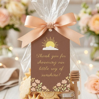 Little Ray Of Sunshine Baby Shower Presentetikett