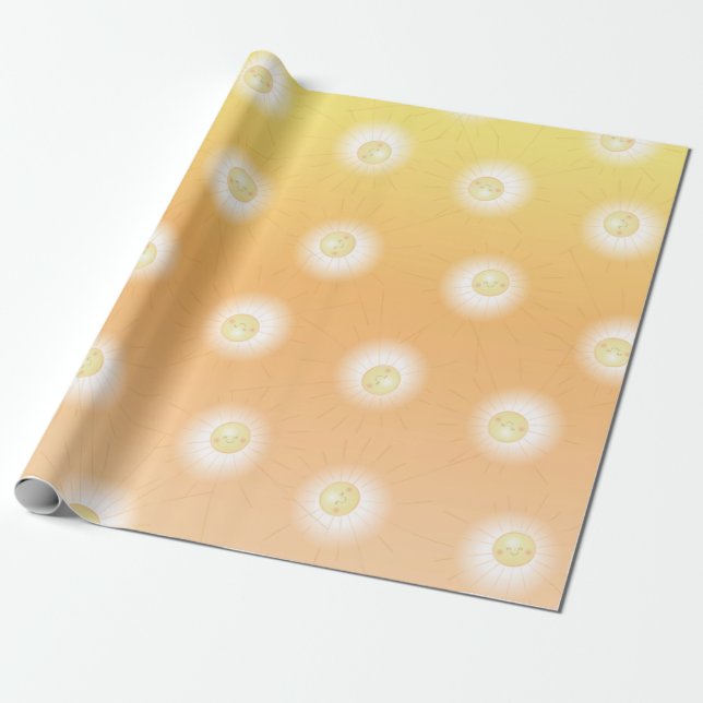 Little Ray of Sunshine Baby Shower Presentpapper (Utrullad)