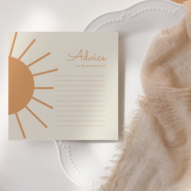 Little Ray of Sunshine Boho Advice Anteckningskort (Skapare uppladdad)