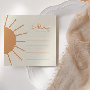 Little Ray of Sunshine Boho Advice Anteckningskort