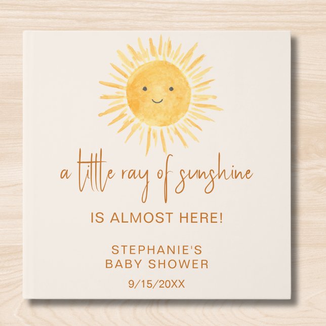 Little Ray of Sunshine Boho Baby Shower Gästböcker (Skapare uppladdad)