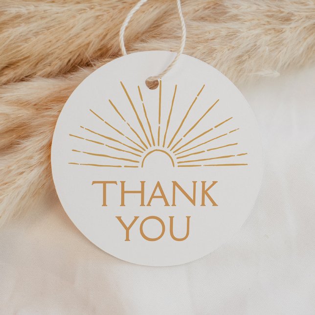 Little Ray of Sunshine Boho Baby Shower Gåvor Etiketter (Skapare uppladdad)