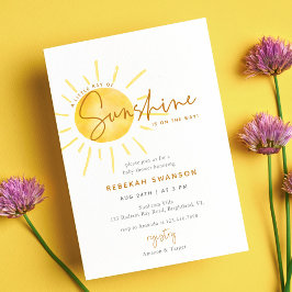 Little Ray of Sunshine Boho Baby Shower Inbjudningar