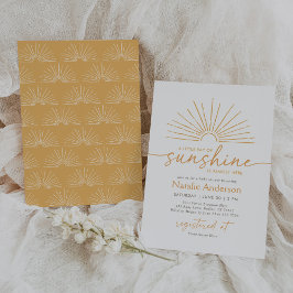 Little Ray of Sunshine Boho Baby Shower Inbjudningar