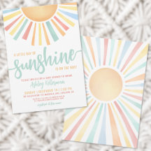 Little Ray of Sunshine Boho Baby Shower