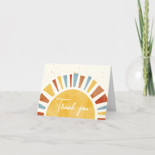 Little Ray of Sunshine Boho Baby Shower Tack Kort