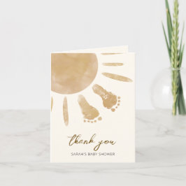 Little Ray of Sunshine Boho Baby Shower Tack Kort