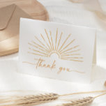 Little Ray of Sunshine Boho Baby Shower Tack Kort<br><div class="desc">Säg tack till vänner och familj för att de närvarade vid din babydusch med detta "solsken" tema tack ditt kort.</div>