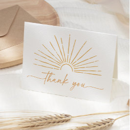Little Ray of Sunshine Boho Baby Shower Tack Kort