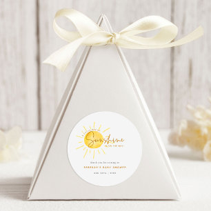 Little Ray of Sunshine Boho Baby Shower Tack Runt Klistermärke