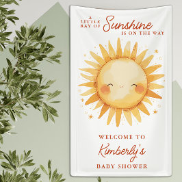 Little Ray Of Sunshine Boho Baby Shower Welcome