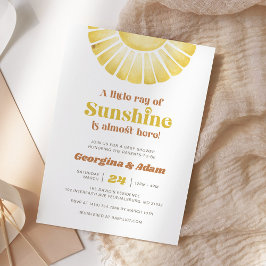 Little Ray of Sunshine Boho Neutralt Baby Shower Inbjudningar